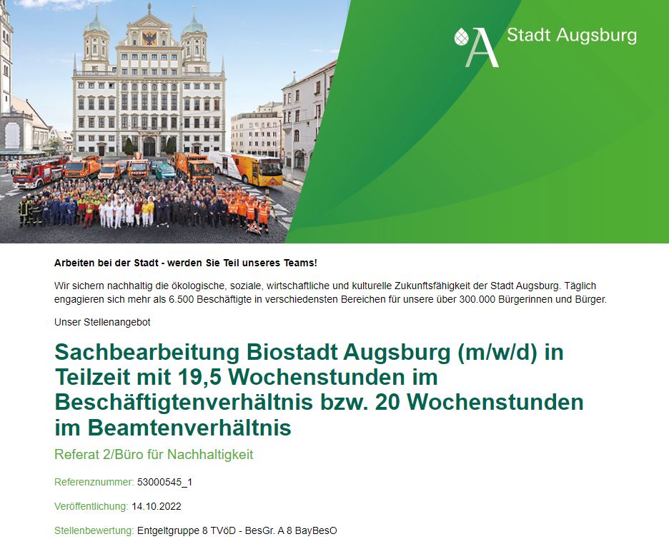 Www Stadt Augsburg De Stellenangebote